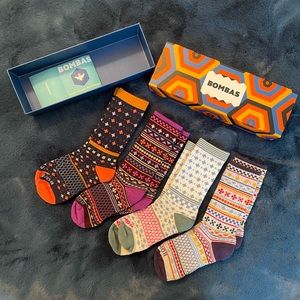 BOMBAS Holiday Knit Socks in Holiday Packaging